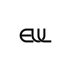 eul letter original monogram logo design