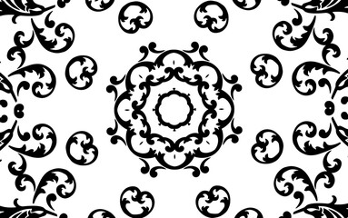 Abstract kaleidoscope background. Unique mandala design. 