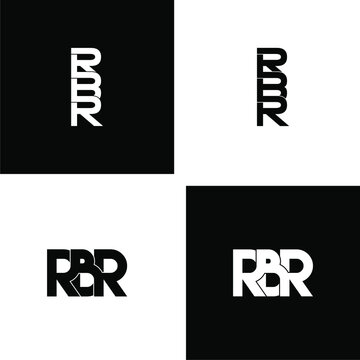 rbr letter original monogram logo design