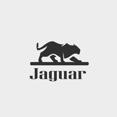 Black jaguar logo template  © Siroj