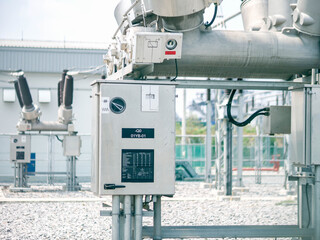 Electrical transformer be applied in industry zone at electrical station of power plant.