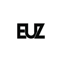 euz letter original monogram logo design