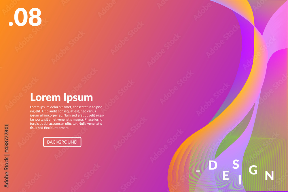Poster abstract professional trendy background liquid wavy texture for web or print vector design element