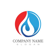 Fire flame vector illustration design template