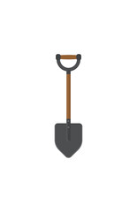 Shovel or spade isolated on white background. Work tool for outdoor activities, digging, gardening. Construction equipment. Vector illustration