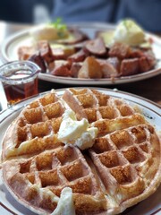 Waffle breakfast