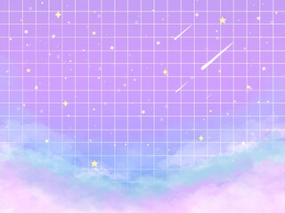 Pastel galaxy abstract background