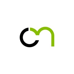 letter cn logo design vector