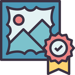 artwork outline style icon