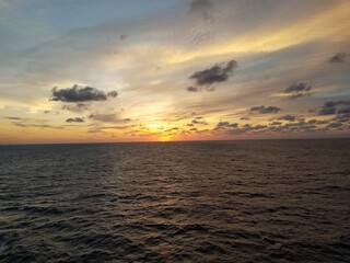 Sunset at sea