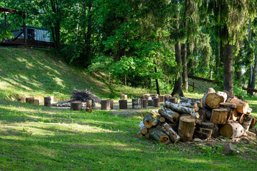 Natural park on the Istra river