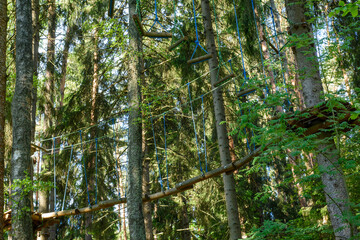 Naklejka premium Natural park on the Istra river