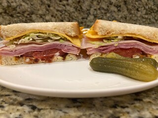 ham and cheese sandwich