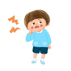 不真面目な態度の園児