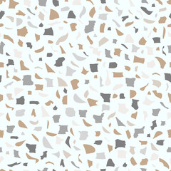 Seamless pattern of terrazzo floor tiles abstract stone texture background vector illustration
