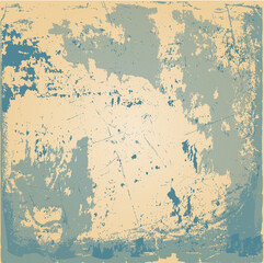 Vintage grunge blue texture background vector design