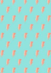 Lighting bolt, abstract background, poster design template, vector illustration