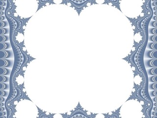 frosty light blue fractal, generative computer illustration with writing space, for creative design, art, home decoration and entertainment