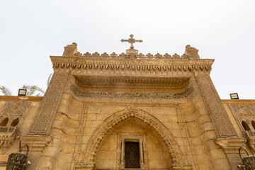 Fototapeta na wymiar View to the church in old city (medina) of Cairo