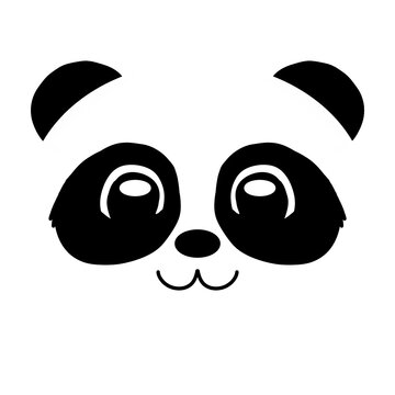 Happy Panda Cartoon Head #56 SVG
