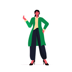 businesswoman leader in formal wear successful business woman standing pose leadership best boss concept