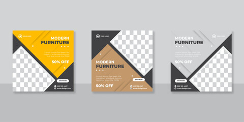 Modern Furniture social media post templates