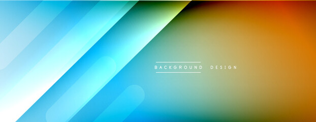 Dynamic lines abstract background. 3D shadow effects and fluid gradients. Modern overlapping forms