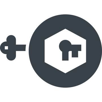 crypto glyph style icon