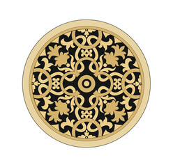 Decorative elegance luxury patterns baroque gold stock illustration