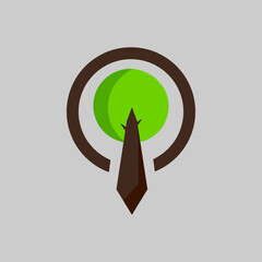 tree symbol logo button on or off green eco logo