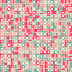 Fototapeta premium Abstract Geometric Pattern generative computational art illustration