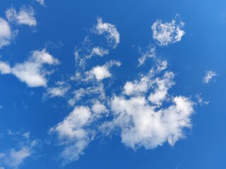 blue sky and clouds
