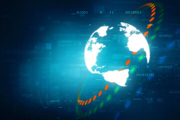 Best Internet Concept of global business, Digital Abstract technology background.