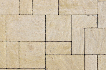 Bright paved tile texture background