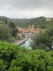 Fototapeta na wymiar Portofino during a coloudy day 