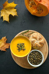 creamy vegan homemade pumpkin soup