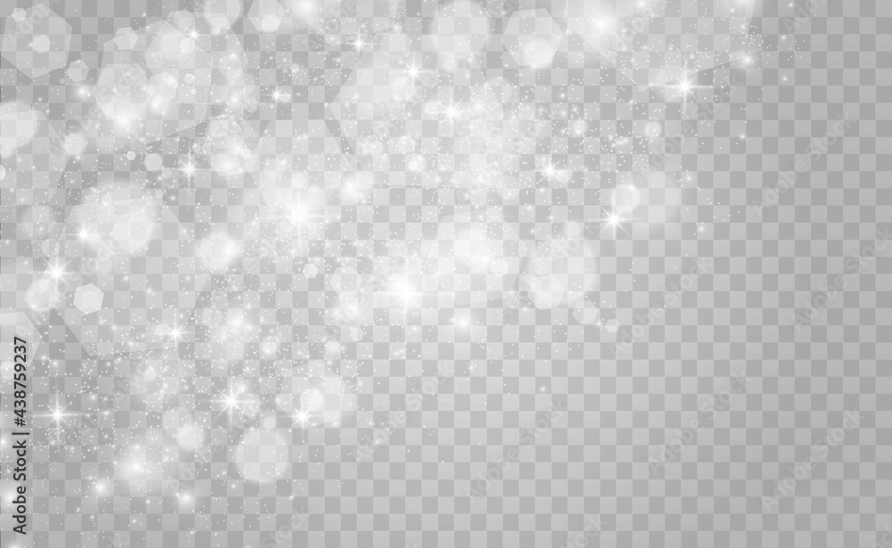 Aufkleber beautiful sparks shine with special light. vector sparkles on a transparent background. christmas ab