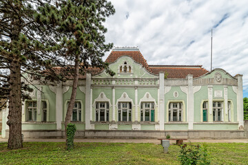 Fototapeta na wymiar Savino Selo, Serbia - May 28, 2021: The villa in Savino Selo was built at the end of the 19th century in the Art Nouveau style as a family house of a local landowner.