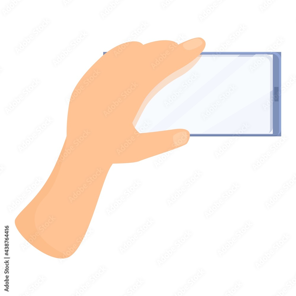 Poster digital smartphone icon. cartoon of digital smartphone vector icon for web design isolated on white 