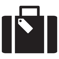 briefcase with name tag