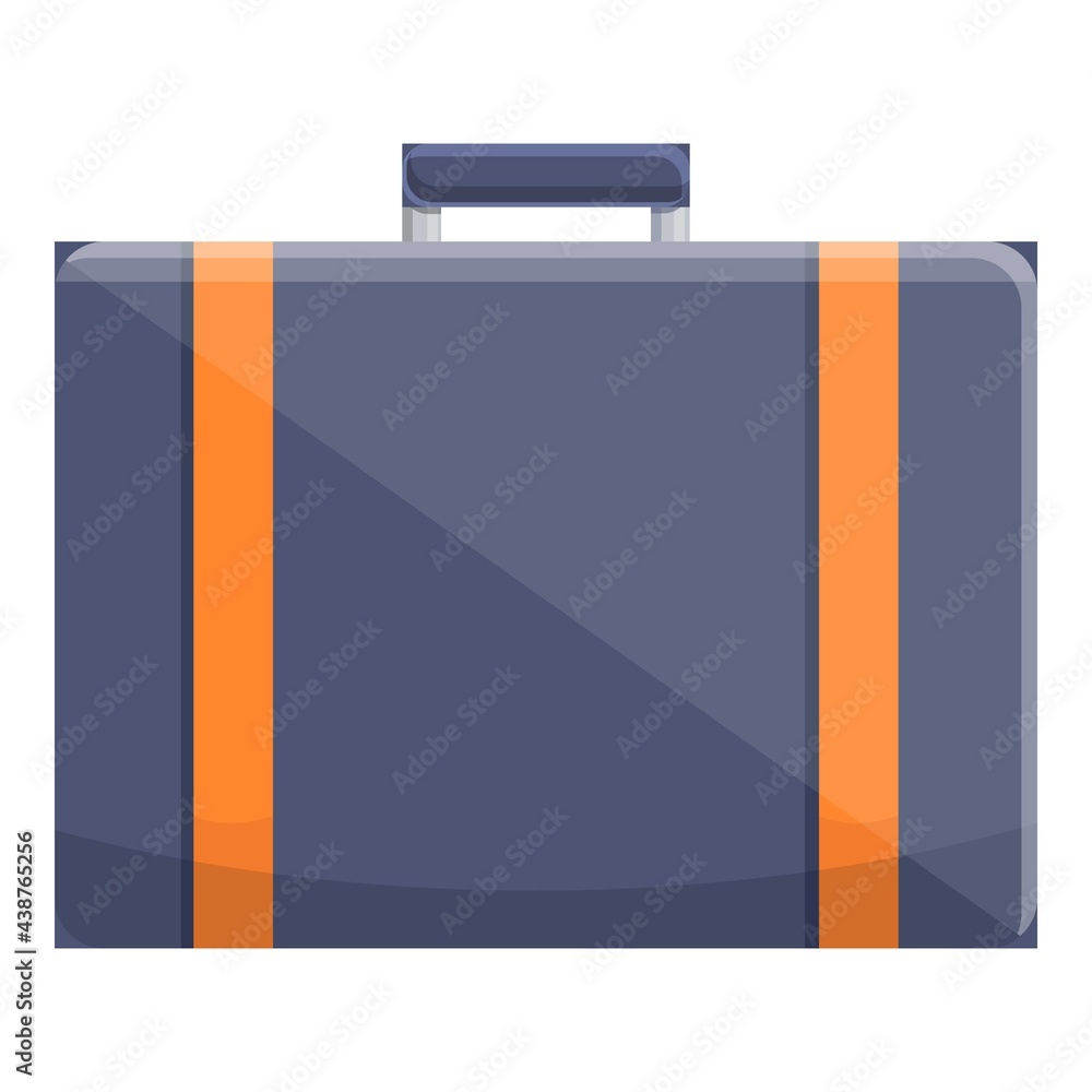 Aufkleber first class suitcase icon. cartoon of first class suitcase vector icon for web design isolated on wh