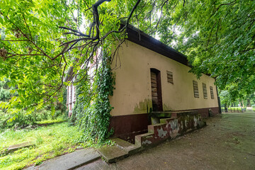 Bajsa, Serbia - June 06, 2021: Zako Castle is located in Bajsa, it was built in the 18th century, for the needs of the noble Zako family.