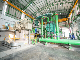 Steam turbine generator systems in Biomass Power Plant.