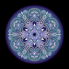 mandala art ornament for printing