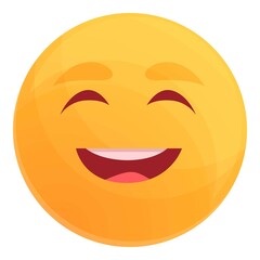 Funny smile icon. Cartoon of funny smile vector icon for web design isolated on white background