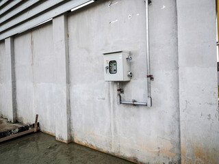 Fototapeta na wymiar Local control panel of boiler systems in power plant.