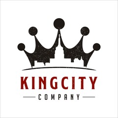 Crown, city, town, king, queen, kingdonm, logo crown vector design 