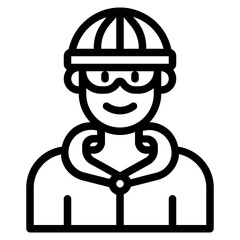 profile outline style icon