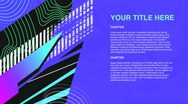 Set of abstract elements on artistic background for socccer football banner