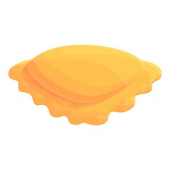 Ravioli with cheese icon. Cartoon of Ravioli with cheese vector icon for web design isolated on white background